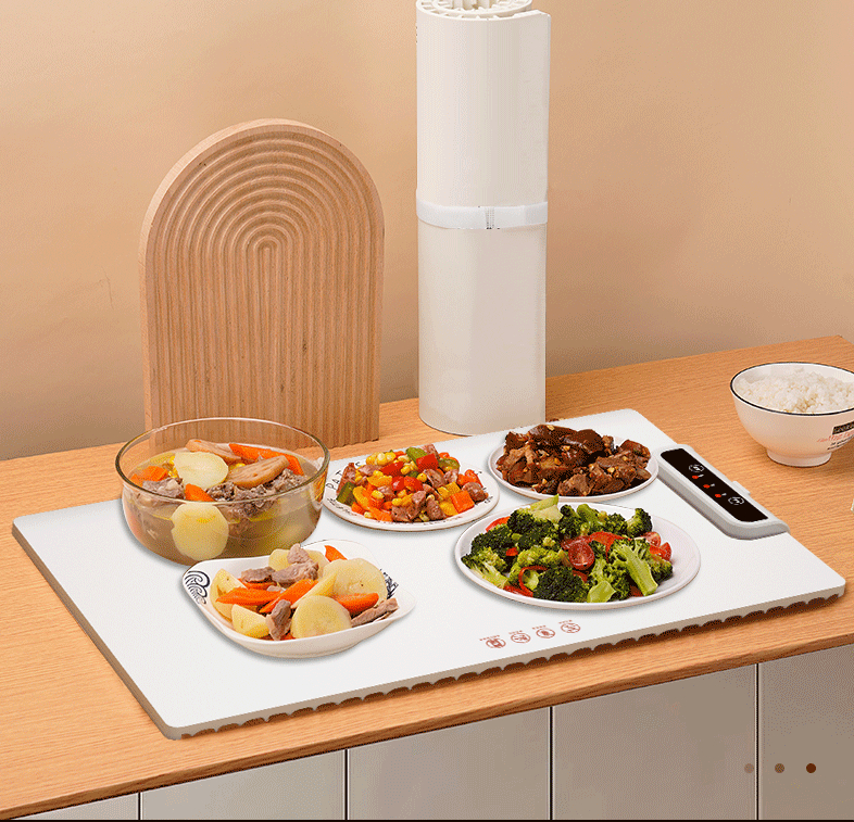 Meal warming plate for dining table
