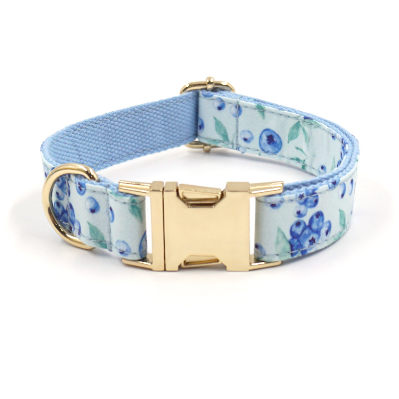 Cute Blueberry Print Pet Collar
