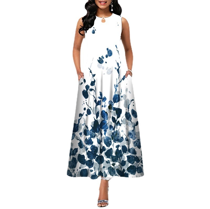 Black and White Maxi Dress Image 6