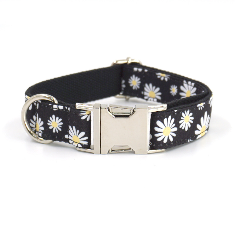 Daisy Pet Collar Leash Bow Tie