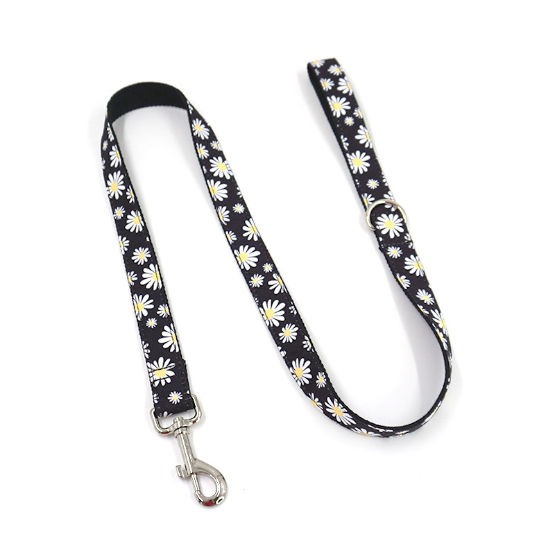 Daisy Pet Collar Leash Bow Tie