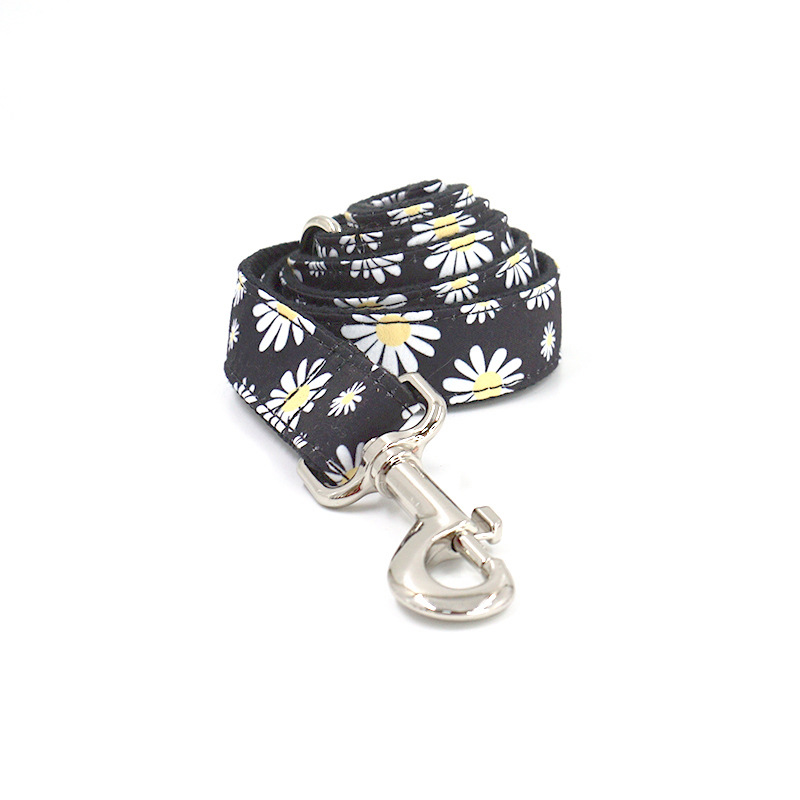 Daisy Pet Collar Leash Bow Tie