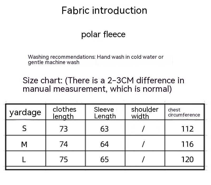 Sweatshirt Size Chart