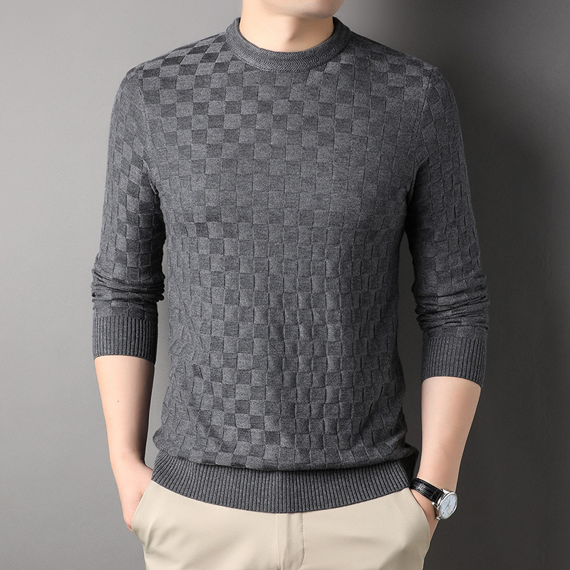 Round Neck Sweater Gray