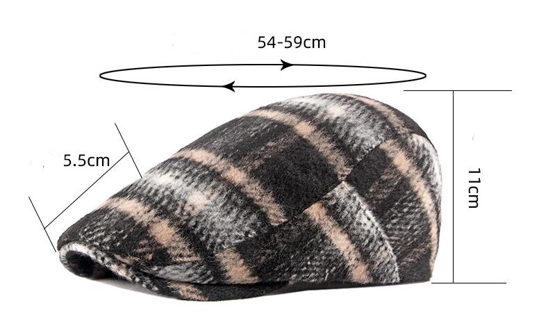 Women’s British Retro Woolen Hat - Image 1