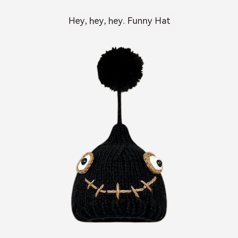 Children's Fashion Simple Wool Pullover Hat Green