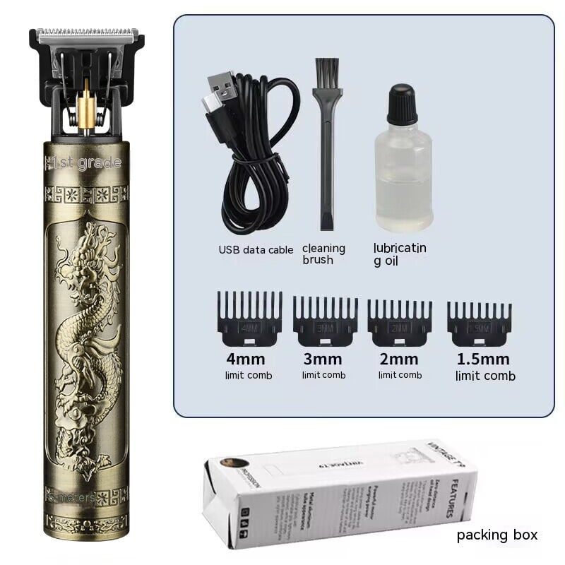 Portable Electric Hair Clipper - Gold