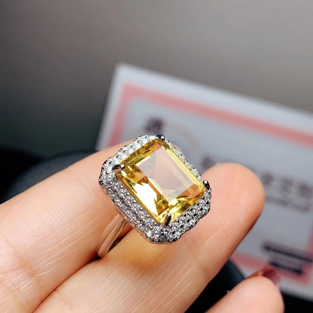 Citrine Rose Gold Ring Image 6