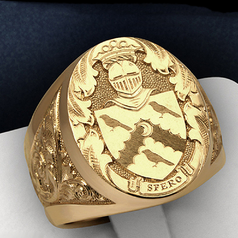 Men's New Fashion Golden Ring Image 5