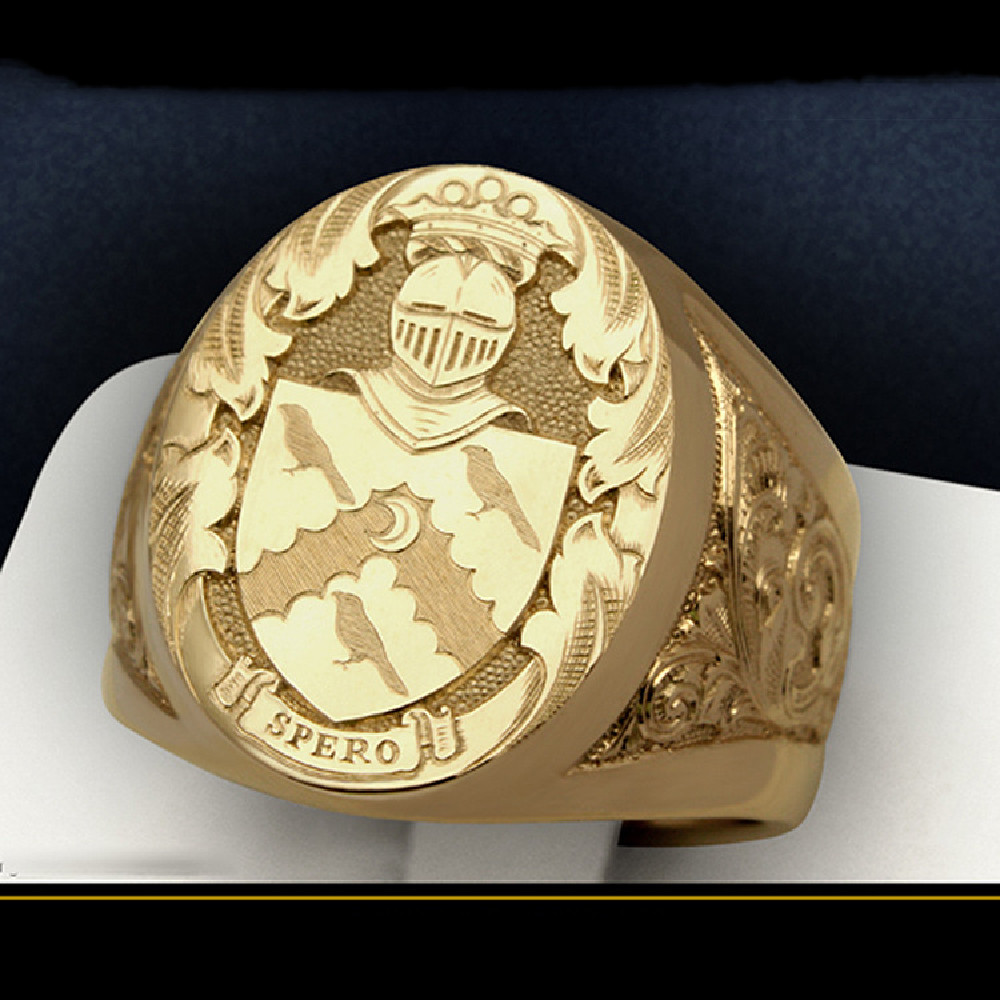 Men's New Fashion Golden Ring Image 3