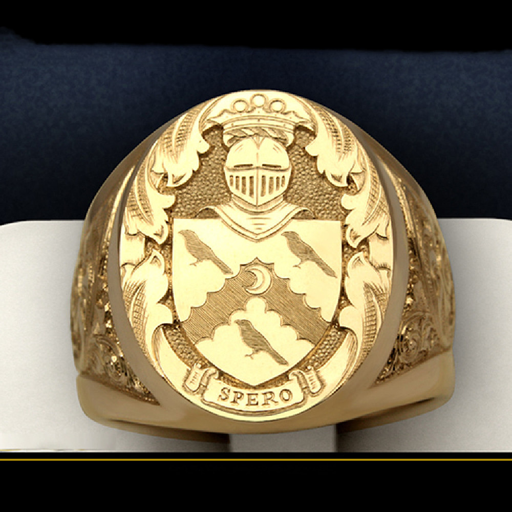 Men's New Fashion Golden Ring Image 4