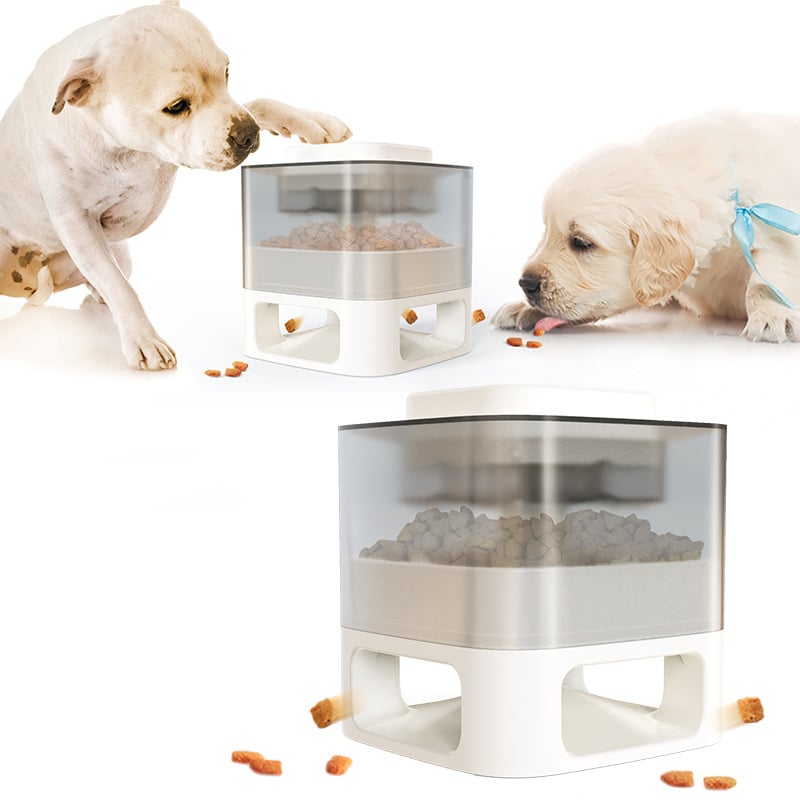 Dog Food Feeder - Yellow