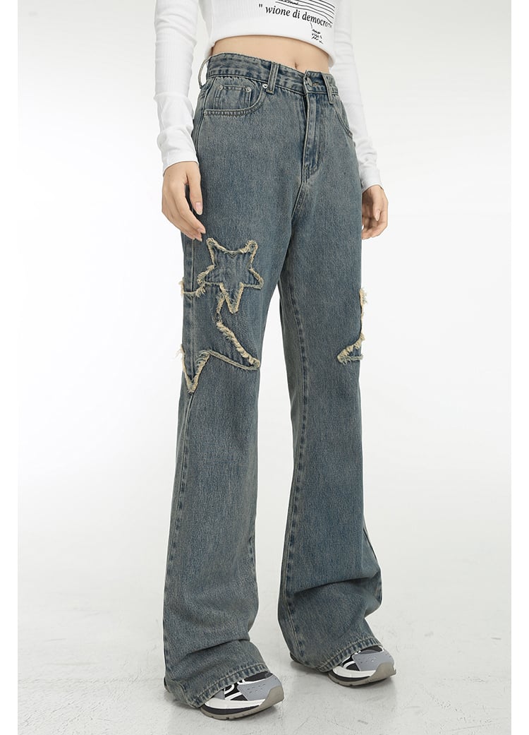 Spring High-waisted Jeans