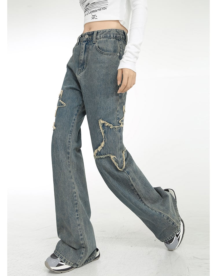 Spring High-waisted Jeans