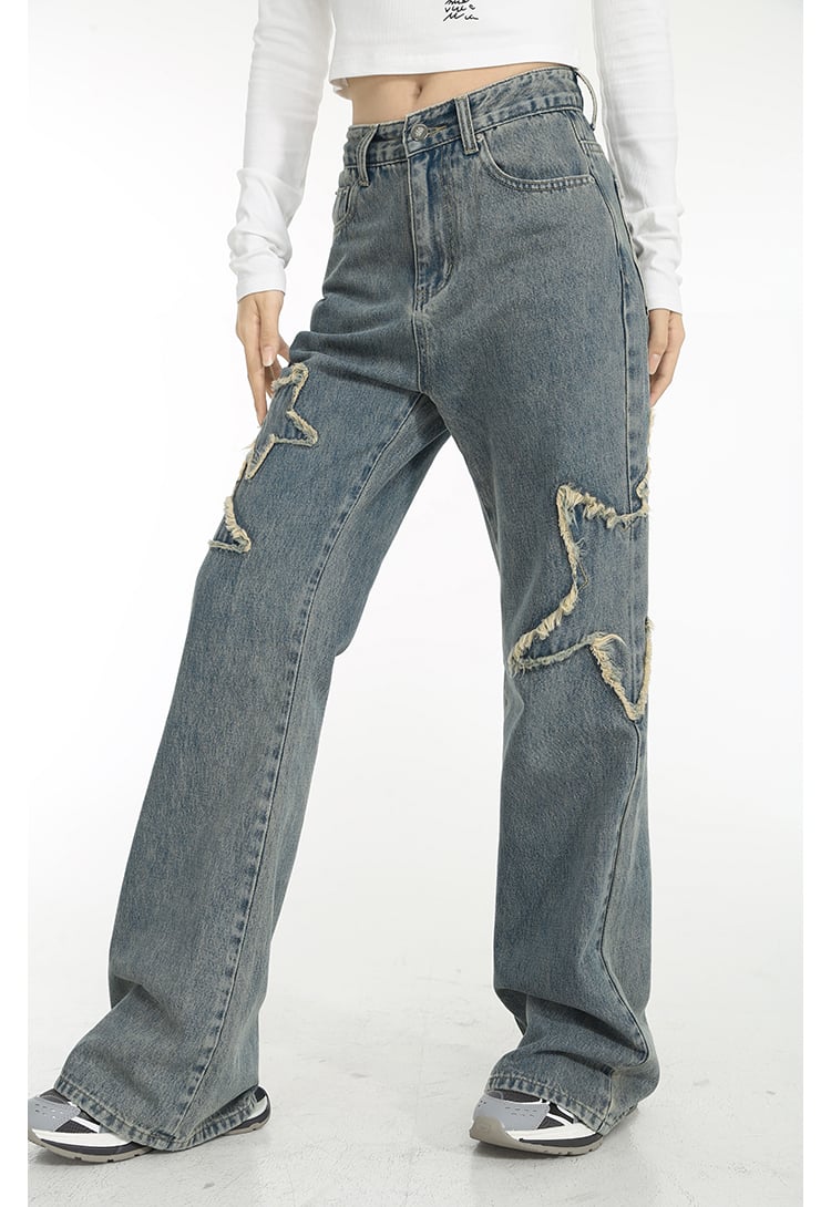 Spring High-waisted Jeans