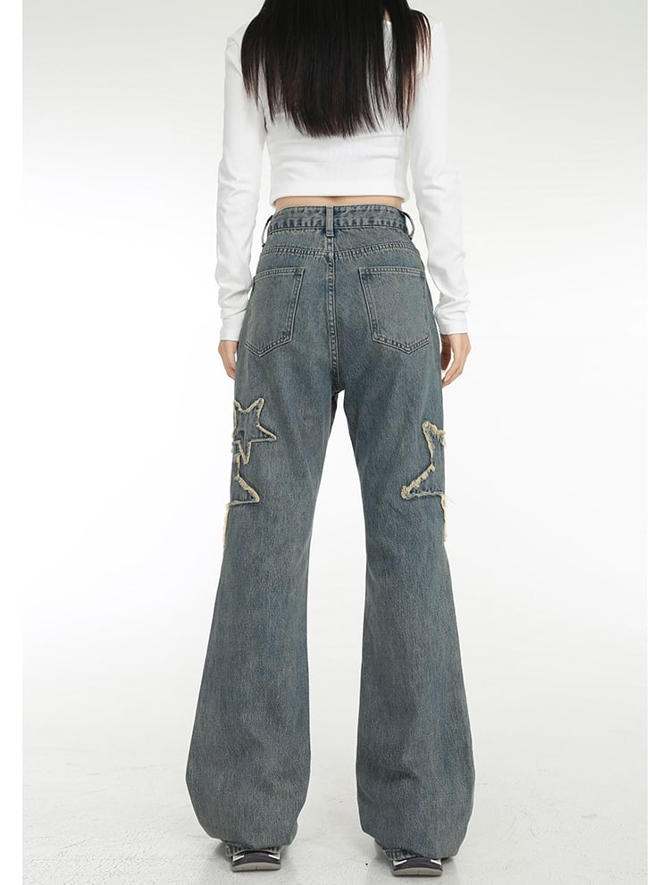 Spring High-waisted Jeans