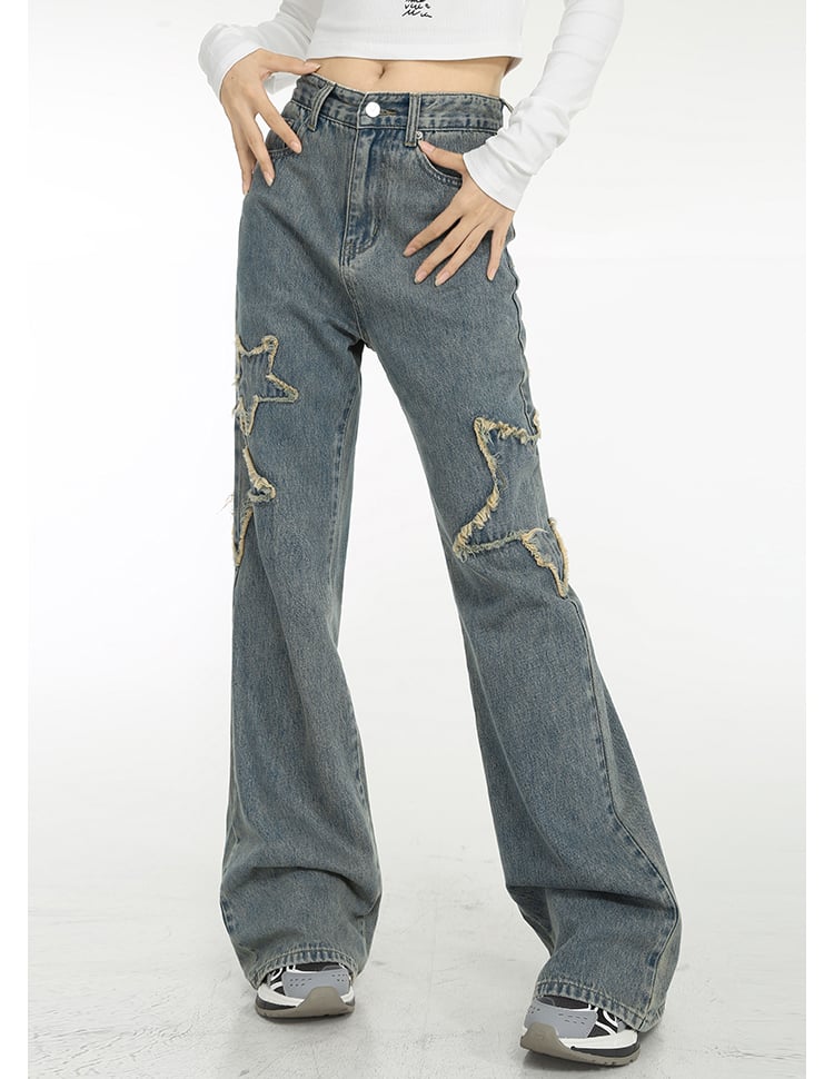 Spring High-waisted Jeans
