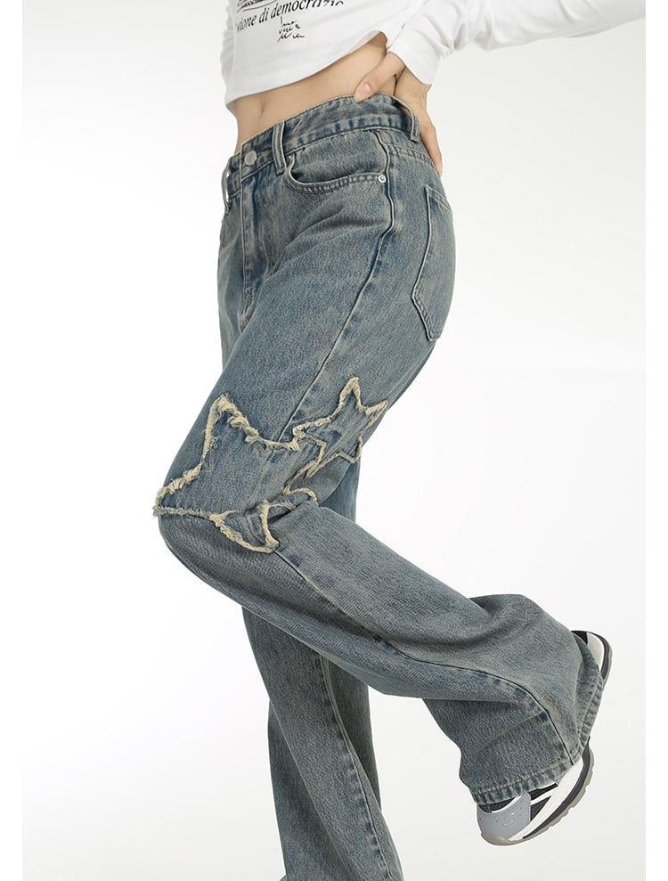 Spring High-waisted Jeans