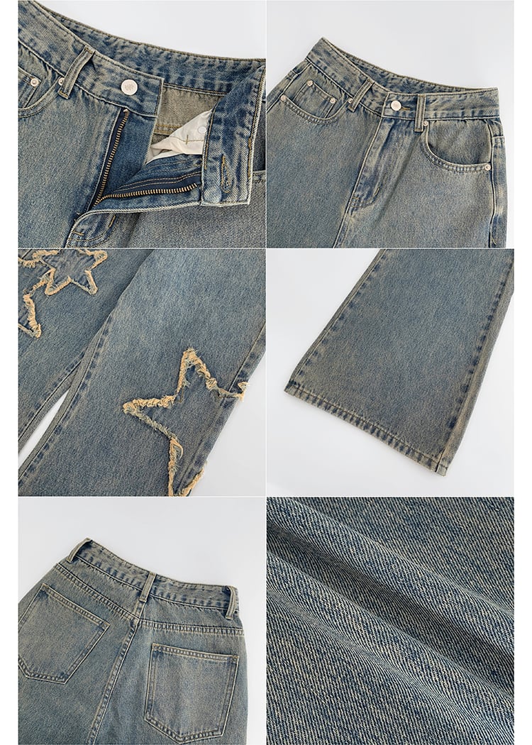 Spring High-waisted Jeans
