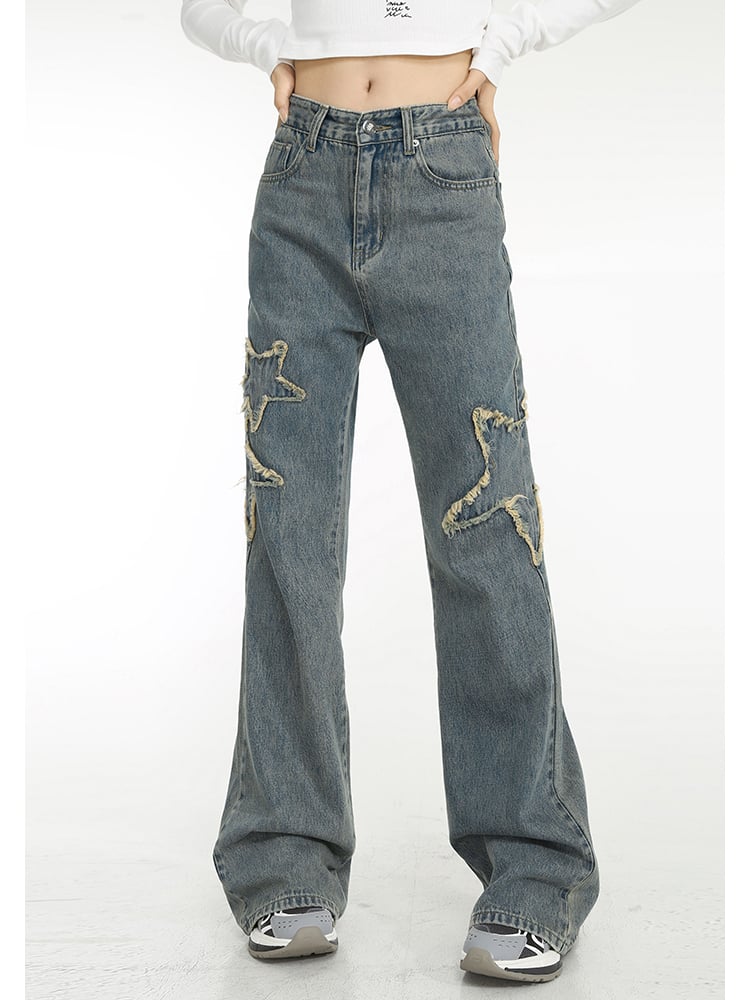 Spring High-waisted Jeans