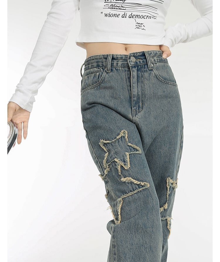 Spring High-waisted Jeans