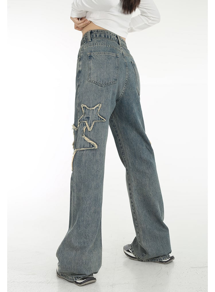 Spring High-waisted Jeans