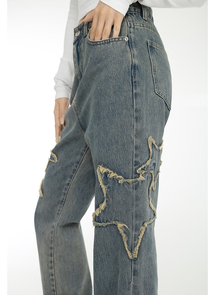 Spring High-waisted Jeans