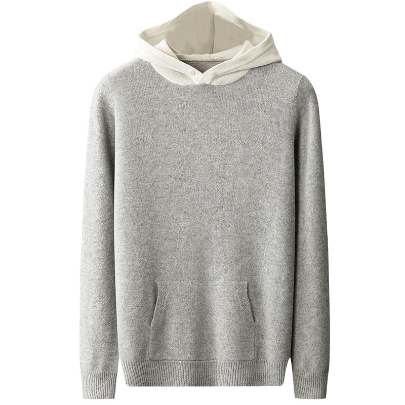 Knitted Hoodie Side View