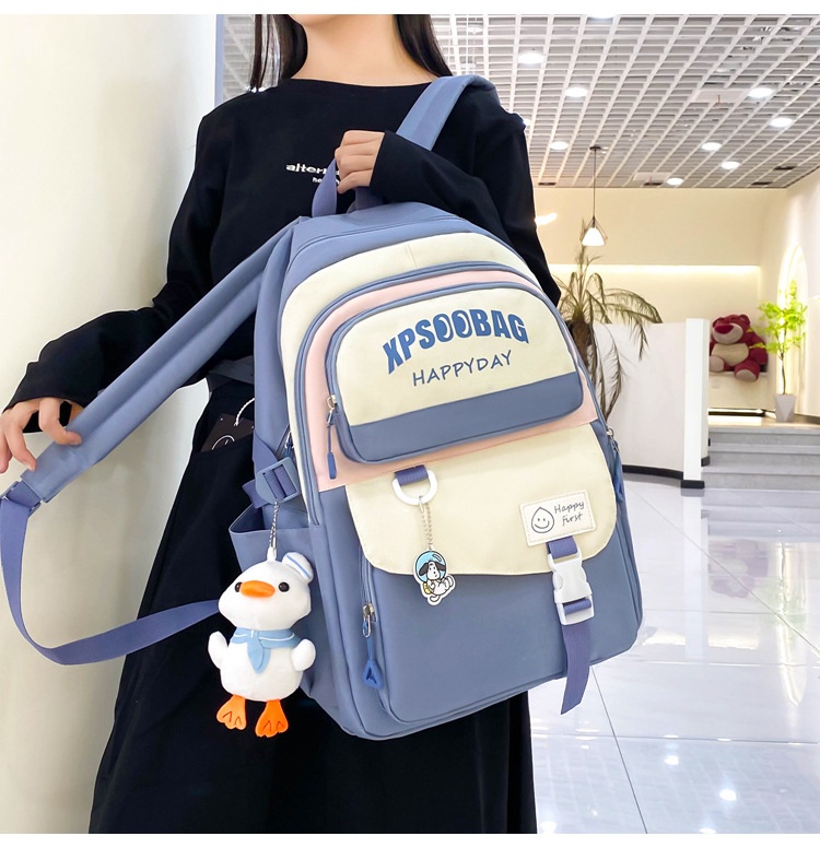 Four-piece Ins Schoolbag