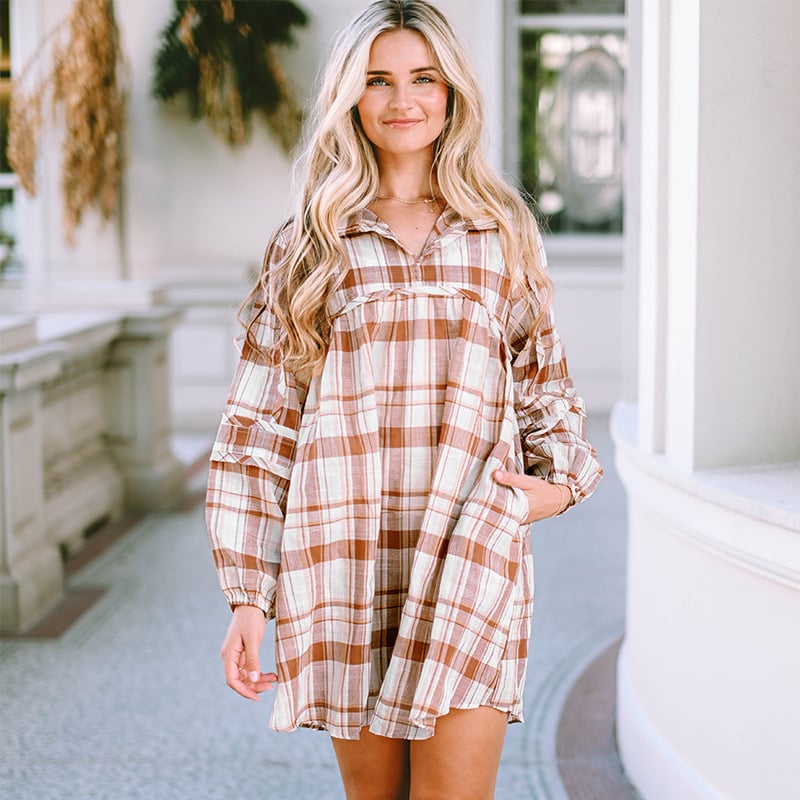 Plaid Dress Detail 1