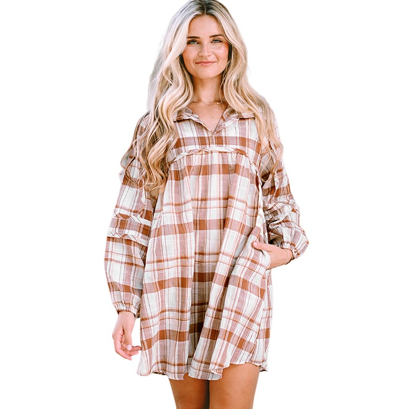 Plaid Dress Detail 5