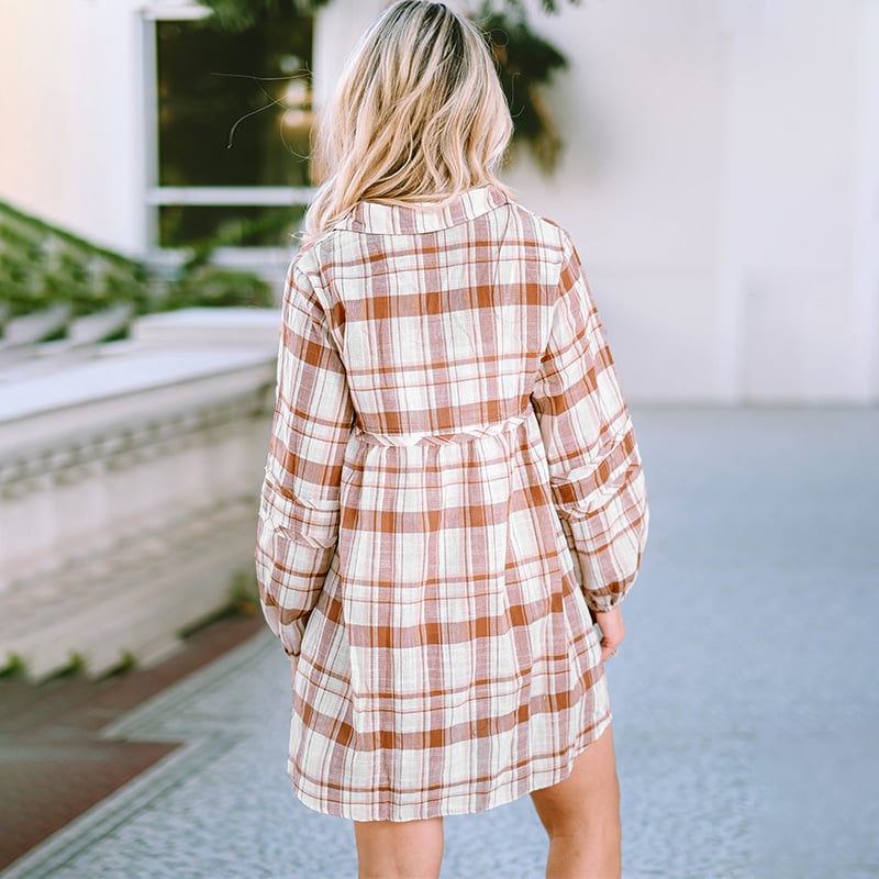 Plaid Dress Detail 3