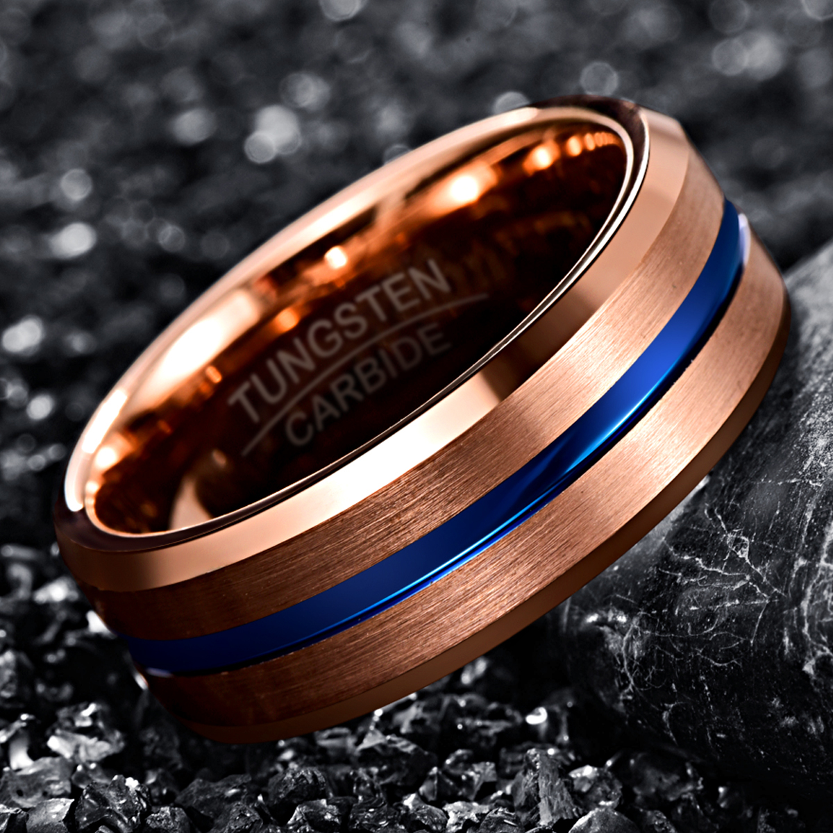 Men's Fashion Tungsten Steel Ring - Image 2