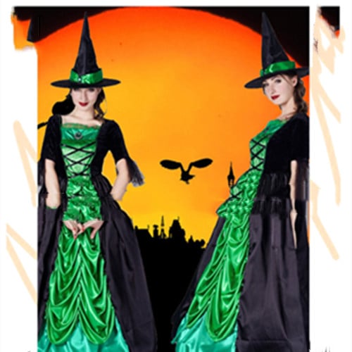 Witch Green Dress 2
