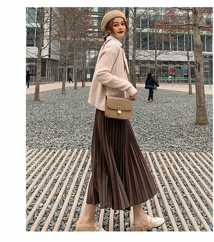 Women's Thermal Skirt - Coffee