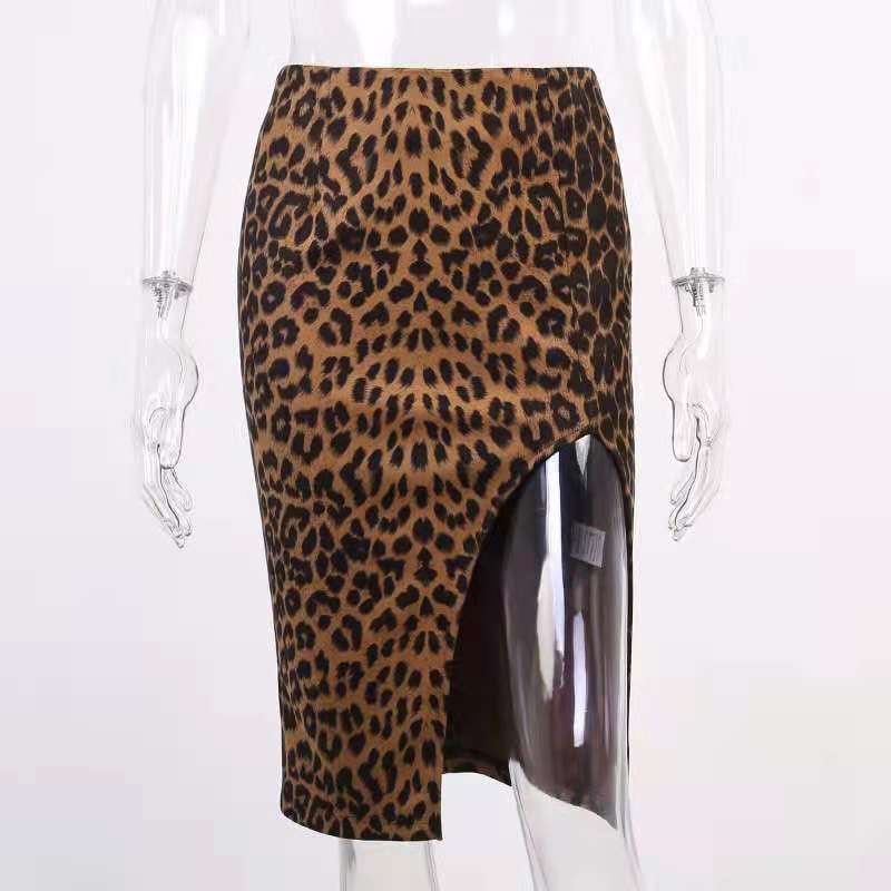 Complete Look with Leopard Print Skirt