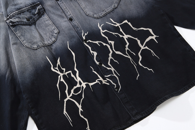 Lightning Gradient Shirt Jacket Image 3