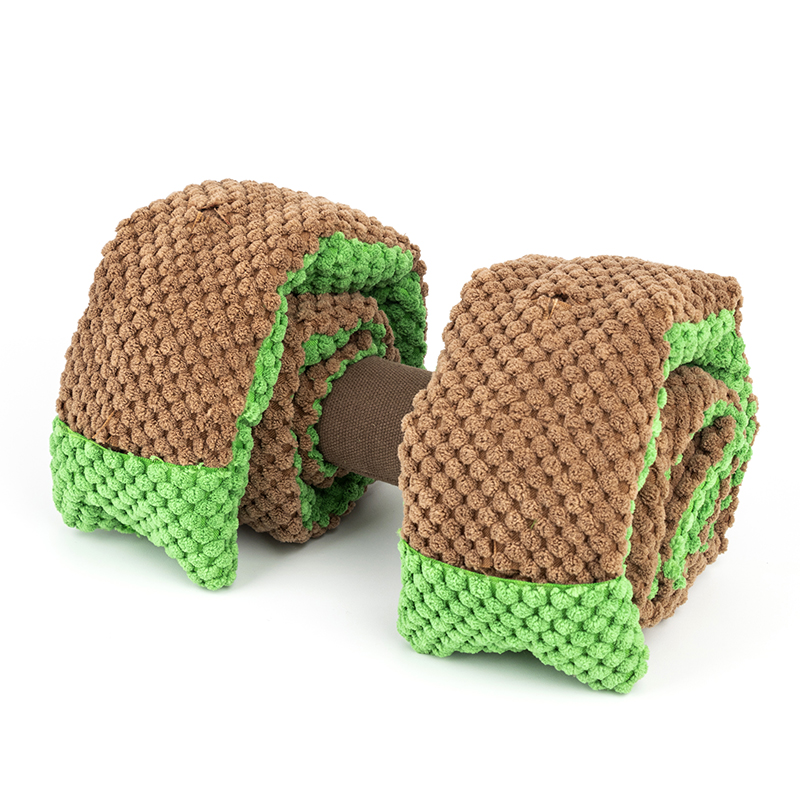 Puzzle Plush Dumbbell Snuffle Toy 3