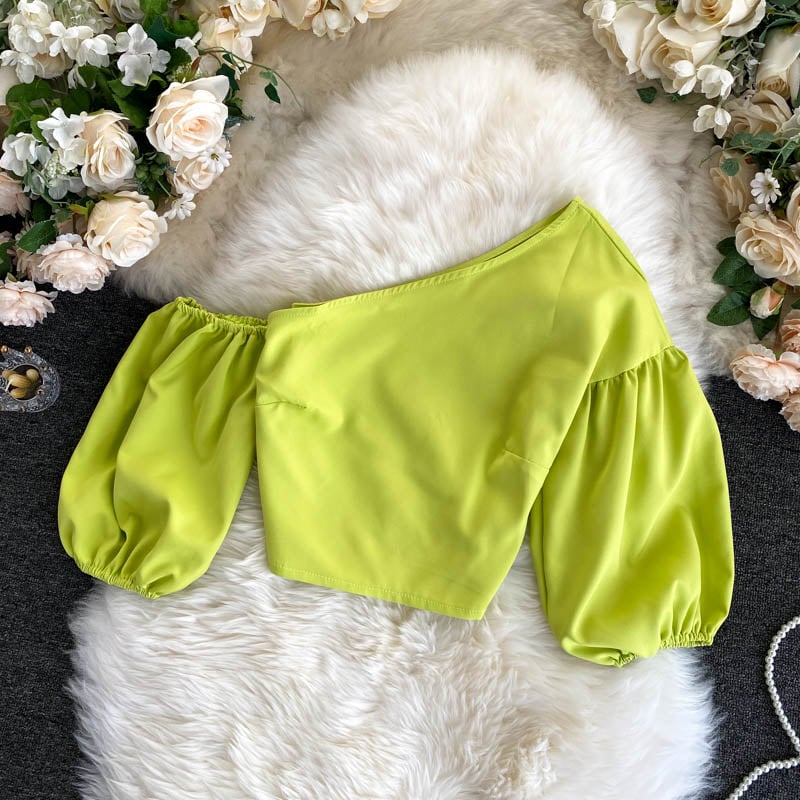 Oblique Collar Top 4