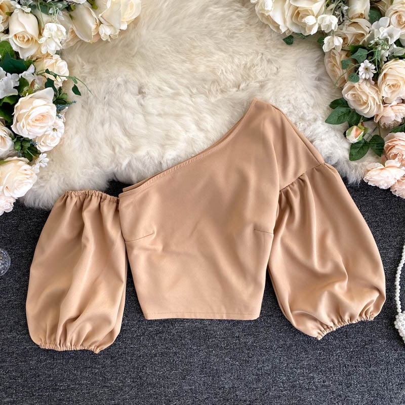 Oblique Collar Top 6