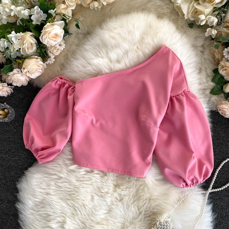 Oblique Collar Top 10