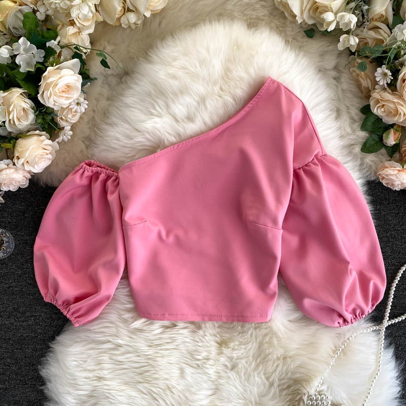 Oblique Collar Top 9