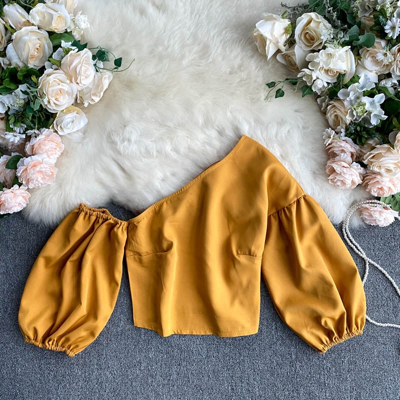 Oblique Collar Top 14