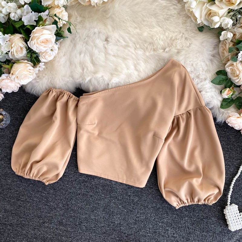 Oblique Collar Top 5
