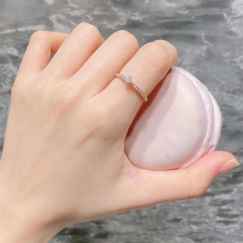 Castle Fireworks Moissanite Ring Image 4