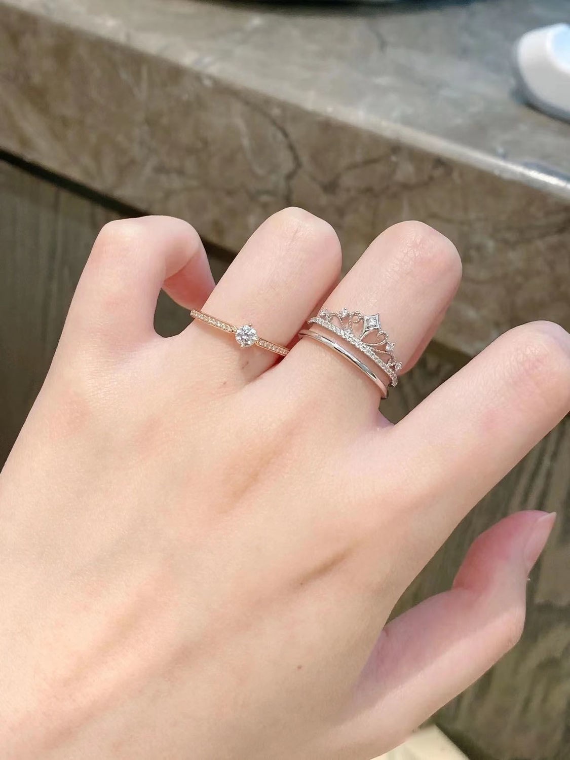 Castle Fireworks Moissanite Ring Image 5