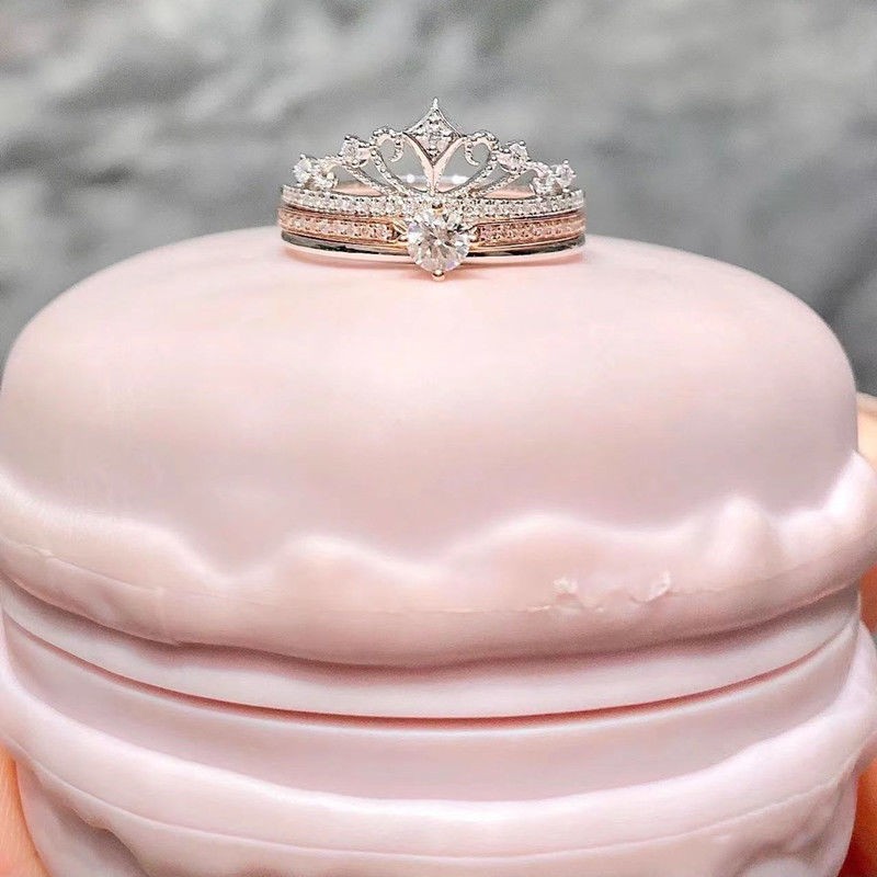 Castle Fireworks Moissanite Ring Image 6