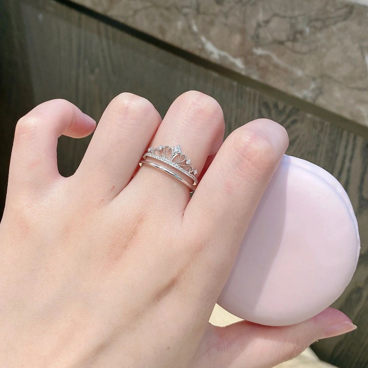 Castle Fireworks Moissanite Ring Image 7