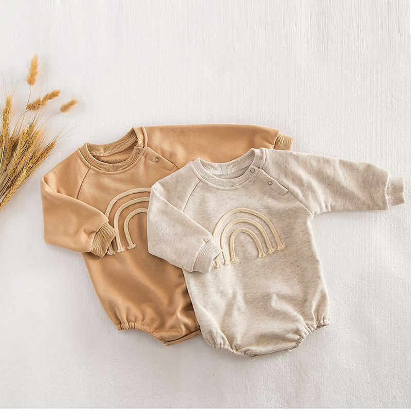 Infant Rainbow Long Sleeve Jumpsuit Image 9