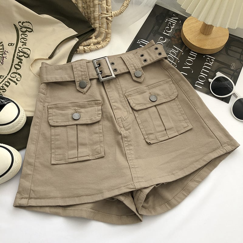Women's Denim Skirt with Belt - Image 5